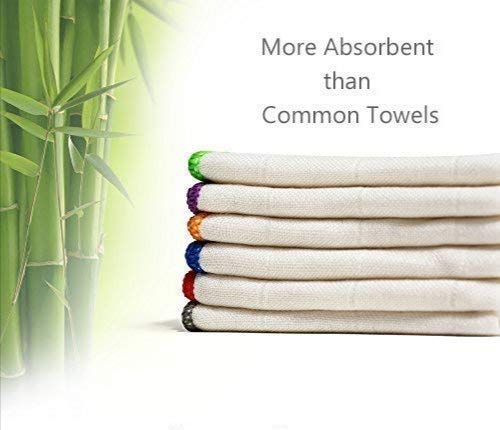 100% Bamboo Kitchen Dish Cloths,White Washcloths Dish Towels,Dish Rags –  HorizonDirect
