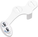 Luxe Bidet Neo 185 (Elite) Non-Electric Bidet Toilet Attachment w/ Self-cleaning Dual Nozzle and Easy Water Pressure Adjustment for Sanitary and Feminine Wash (White and White)