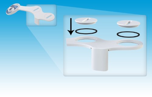 Luxe Bidet Neo 185 (Elite) Non-Electric Bidet Toilet Attachment w/ Self-cleaning Dual Nozzle and Easy Water Pressure Adjustment for Sanitary and Feminine Wash (White and White)