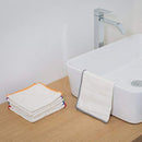 100% Bamboo Kitchen Dish Cloths,White Washcloths Dish Towels,Dish Rags(12 x 12 Inch), Ultra Absorbent Better Than Cotton (White-1 Pack)