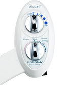 Luxe Bidet Neo 185 (Elite) Non-Electric Bidet Toilet Attachment w/ Self-cleaning Dual Nozzle and Easy Water Pressure Adjustment for Sanitary and Feminine Wash (White and White)