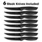 Stainless Steel Knife Set with Block - 13 Kitchen Knives Set Chef Knife Set with Knife Sharpener, 6 Steak Knives, Bonus Peeler Scissors Cheese Pizza Knife and Acrylic Stand by Home Hero