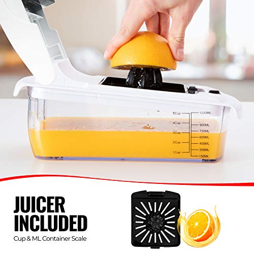Fullstar Vegetable Chopper Onion Chopper Dicer - Peeler Food Chopper Salad Chopper Vegetable Cutter Vegetable Spiralizer Vegetable Slicer Zoodle Maker Lemon Squeezer Egg Separator Egg Slicer