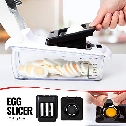 Fullstar Vegetable Chopper Onion Chopper Dicer - Peeler Food Chopper Salad Chopper Vegetable Cutter Vegetable Spiralizer Vegetable Slicer Zoodle Maker Lemon Squeezer Egg Separator Egg Slicer