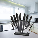 Stainless Steel Knife Set with Block - 13 Kitchen Knives Set Chef Knife Set with Knife Sharpener, 6 Steak Knives, Bonus Peeler Scissors Cheese Pizza Knife and Acrylic Stand by Home Hero