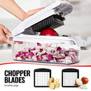 Fullstar Vegetable Chopper Onion Chopper Dicer - Peeler Food Chopper Salad Chopper Vegetable Cutter Vegetable Spiralizer Vegetable Slicer Zoodle Maker Lemon Squeezer Egg Separator Egg Slicer