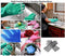 Magic Dishwashing Cleaning Sponge Gloves Reusable Silicone Brush Scrubber Gloves Heat Resistant for Dishwashing Kitchen Bathroom Cleaning Pet Hair Care Car Washing (Green)