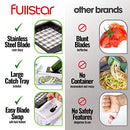 Fullstar Vegetable Chopper Onion Chopper Dicer - Peeler Food Chopper Salad Chopper Vegetable Cutter Vegetable Spiralizer Vegetable Slicer Zoodle Maker Lemon Squeezer Egg Separator Egg Slicer
