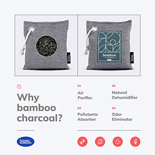Bamboo Charcoal Air Purifying Bags 4x