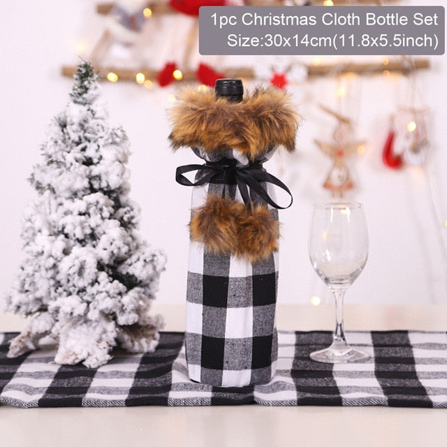 Christmas Wine Bottle Cover