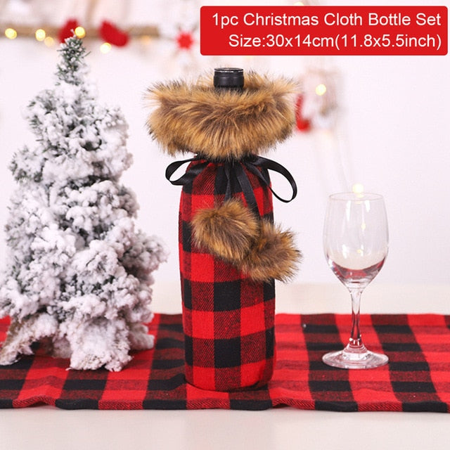 Christmas Wine Bottle Cover