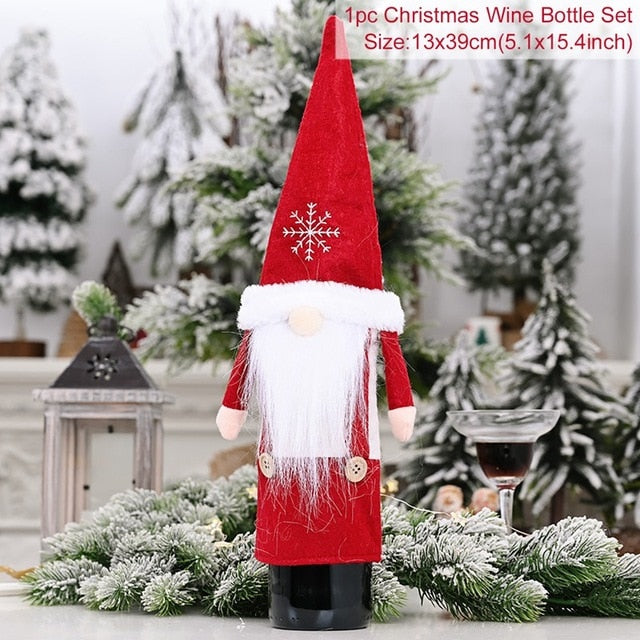 Christmas Wine Bottle Cover