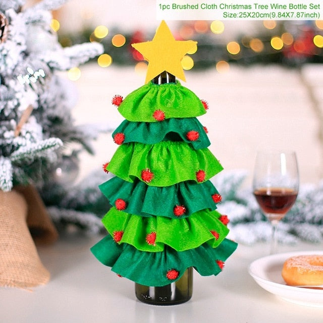 Christmas Wine Bottle Cover