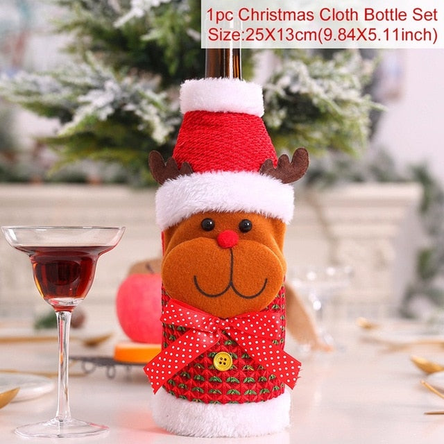 Christmas Wine Bottle Cover