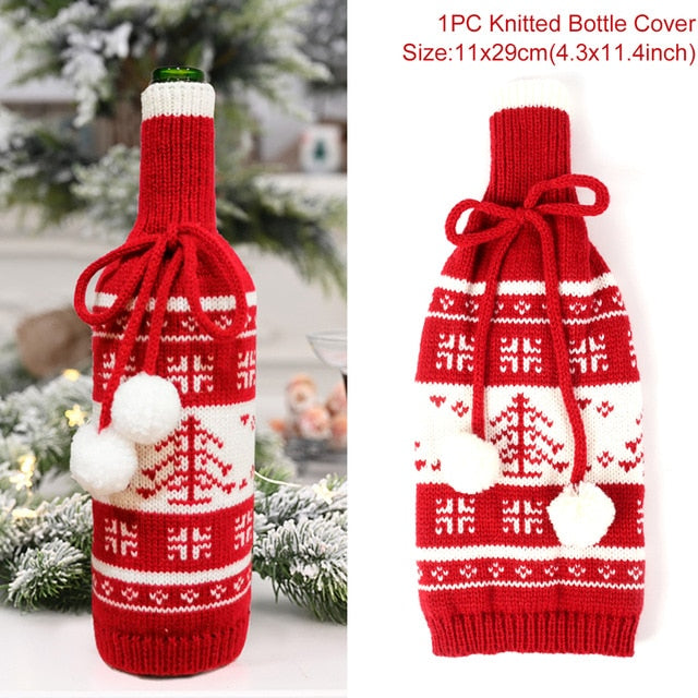 Christmas Wine Bottle Cover