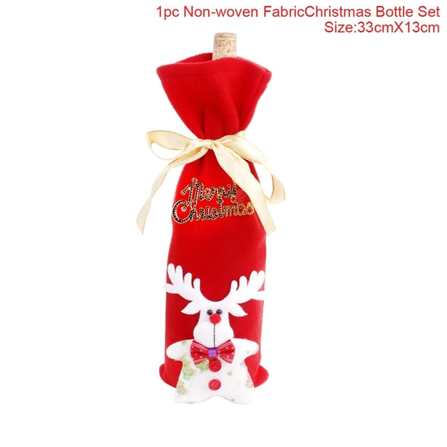 Christmas Wine Bottle Cover