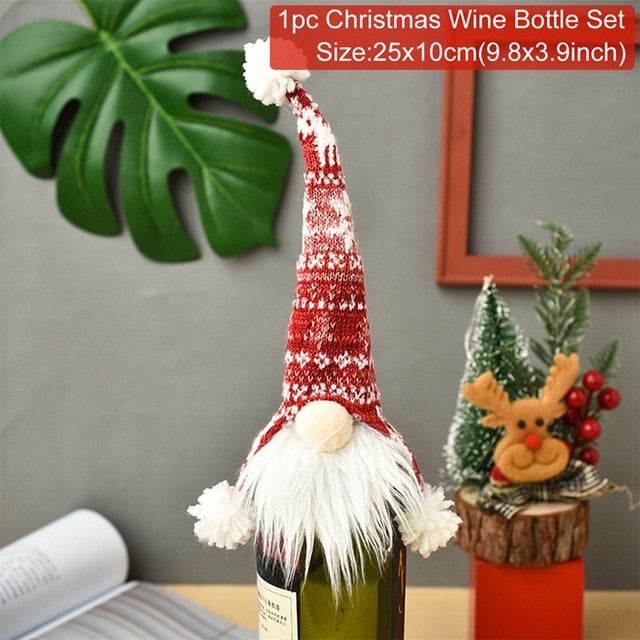 Christmas Wine Bottle Cover